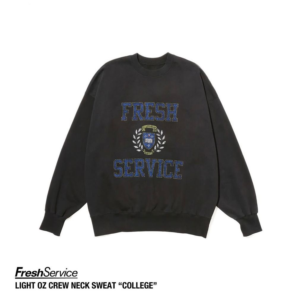 FreshService "LIGHT OZ CREW NECK SWEAT COLLEGE"