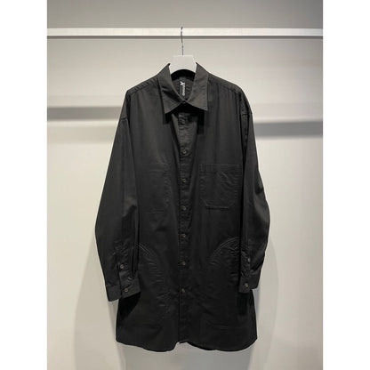 Ground Y LIGHT COTTON TWILLL WASH ONC LONG SHIRT