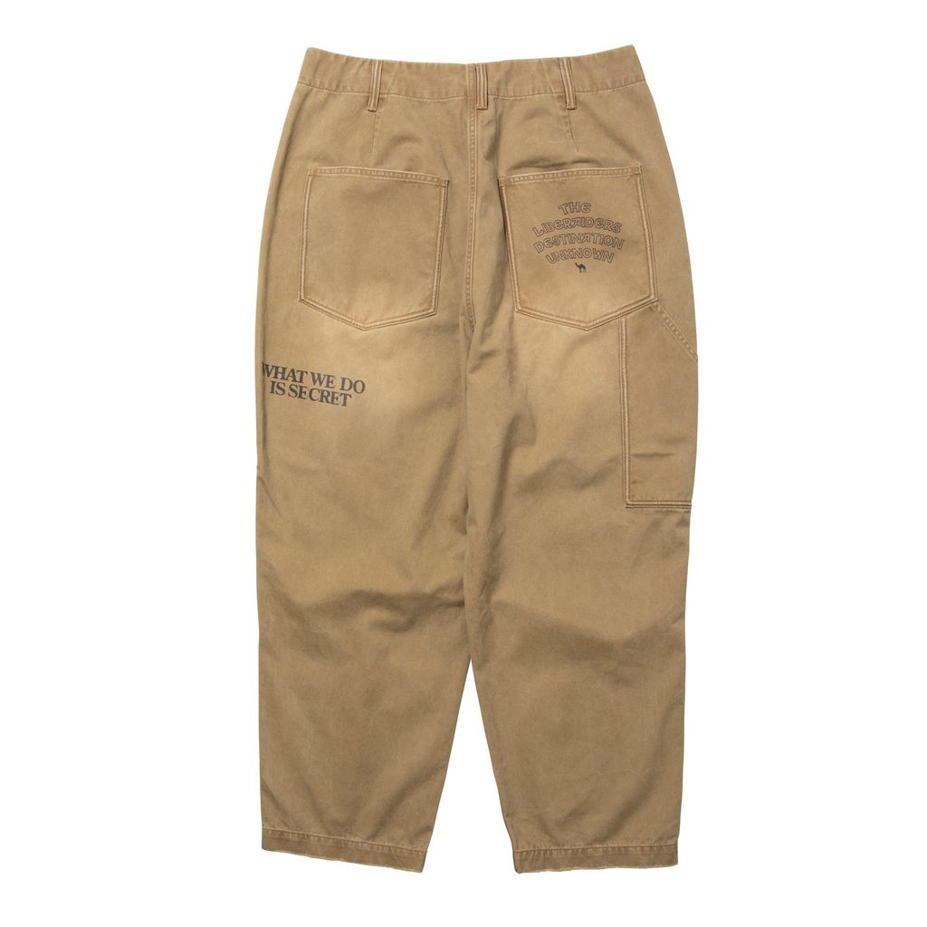 Liberaiders HANDWRITING PRINT CHINO SARROUEL PANTS