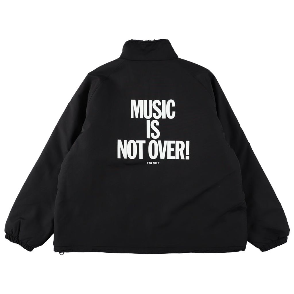 ISNESS MUSIC MUSIC IS NOT OVER! REVERSIBLE FLEECE JACKET