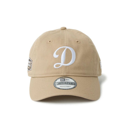 NEW ERA 9TWENTY MLB Side Patch ロサンゼルス・ドジャース プラクティスロゴ キャメル