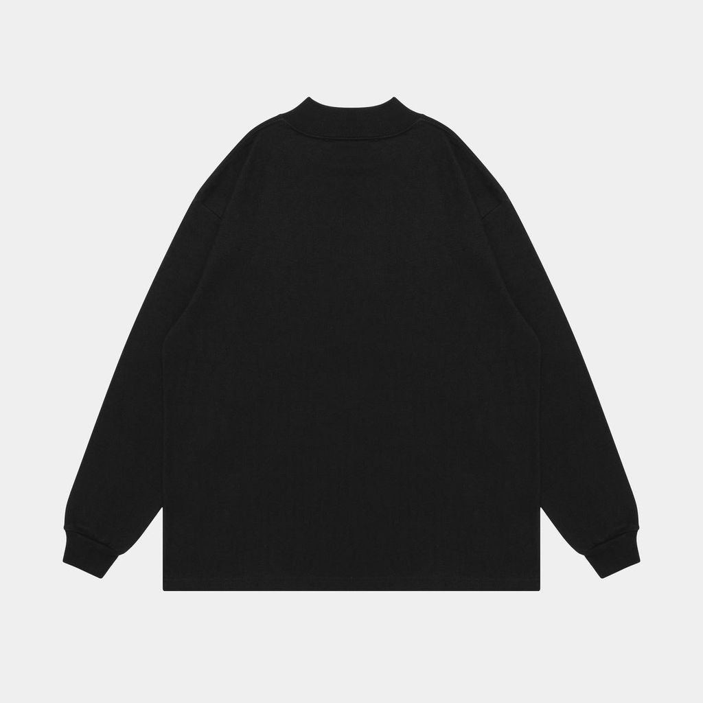 APPLEBUM "FLOWERS LOGO"  MOCKNECK L/S T-SHIRT