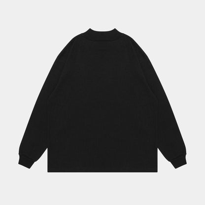 APPLEBUM "FLOWERS LOGO"  MOCKNECK L/S T-SHIRT