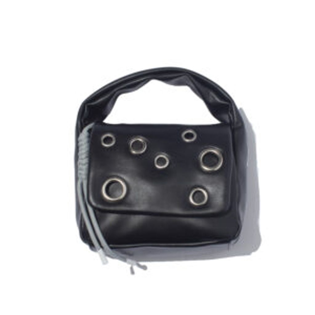 F/CE. TECH LEATHER EYELET MINI POACH