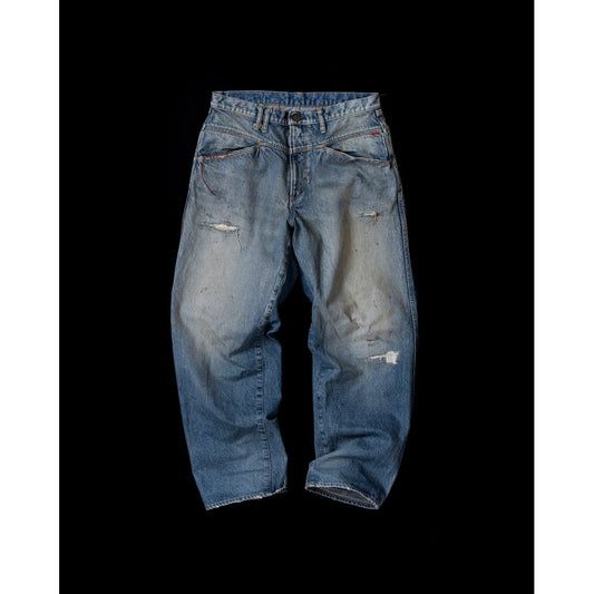 ANACHRONORM FRONT YORK REMAKED DENIM PANTS INDIGO (REMAKE)