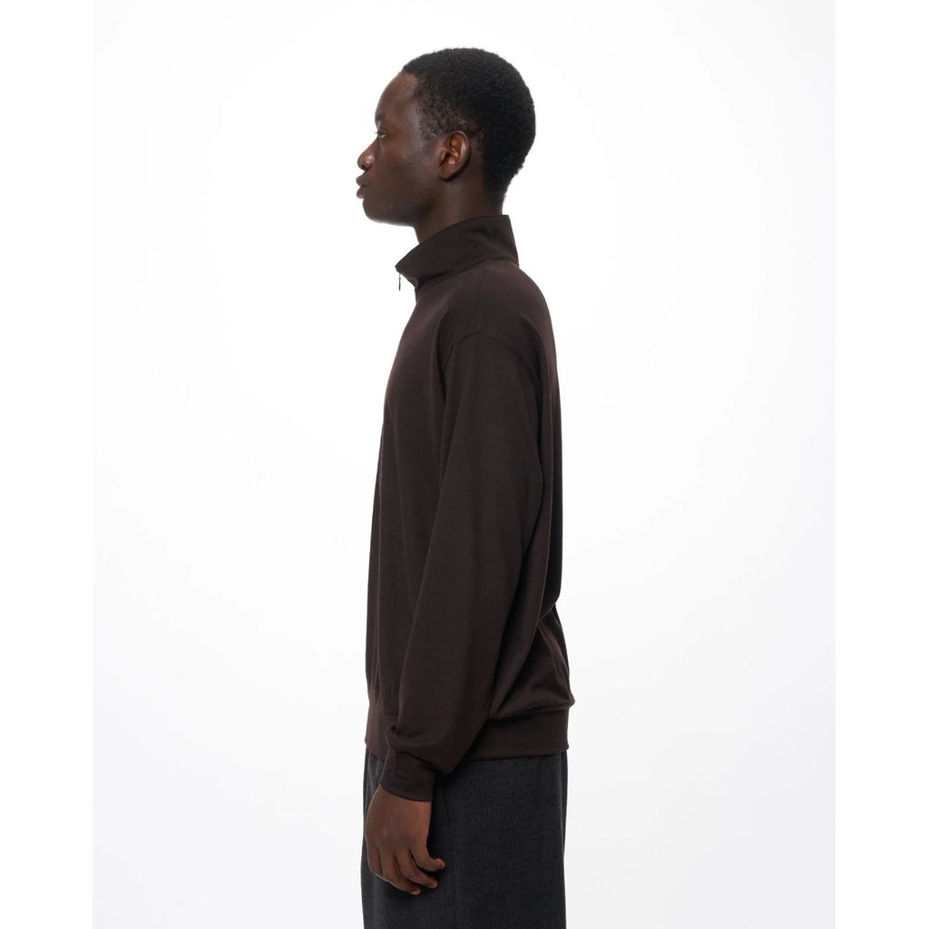 marka  Super 100s Washable Wool Jersey / Half-Zip Stand