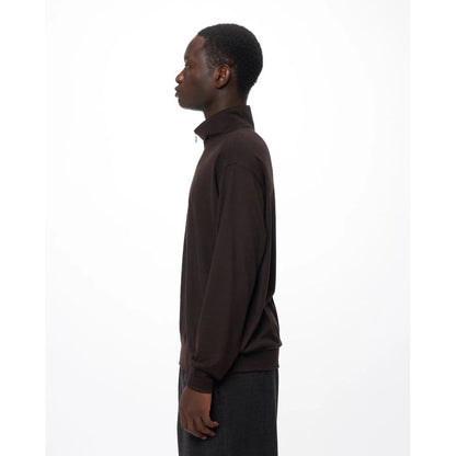 marka  Super 100s Washable Wool Jersey / Half-Zip Stand