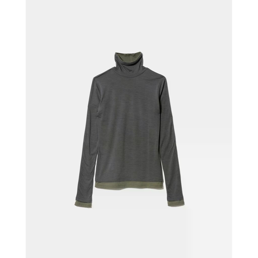 beautiful people flip washable wool jersey high neck top