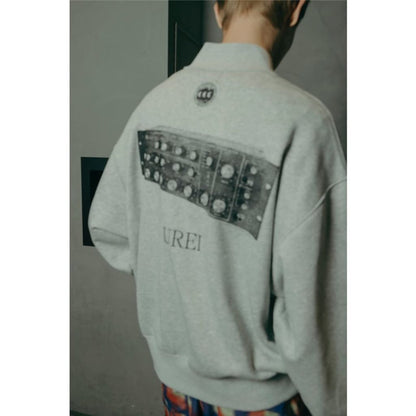 CITY COUNTRY CITY EMBROIDERED LOGO HALF ZIP SWEATSHIRT_UREI