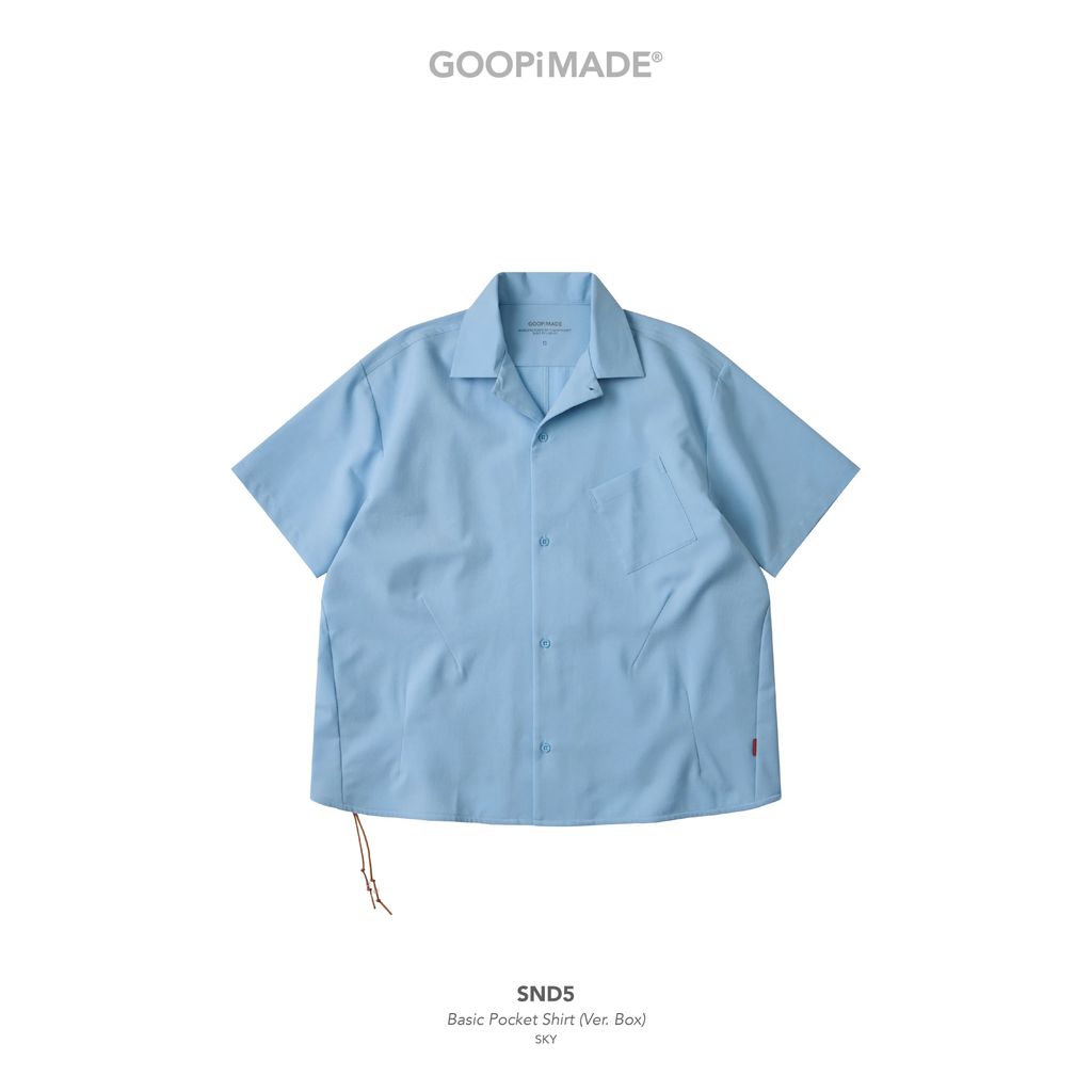 GOOPiMADE SND5 BASIC POCKET SHIRTS