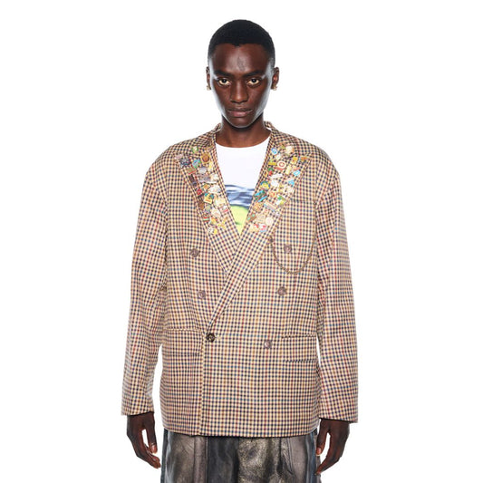 TOLQ Collarless Double Jacket