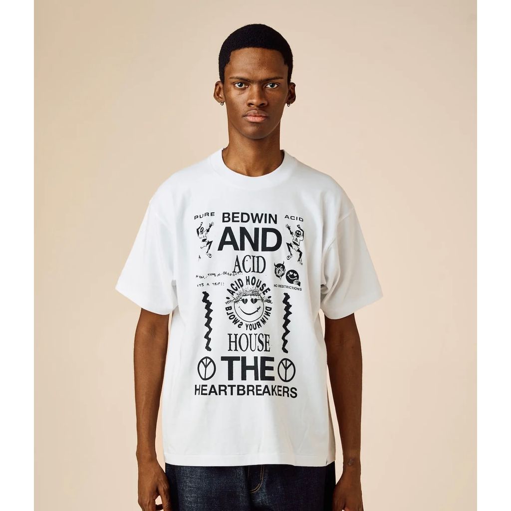 BEDWIN & THE HEARTBREAKERS S/S PRINTED TEE "Acid House"