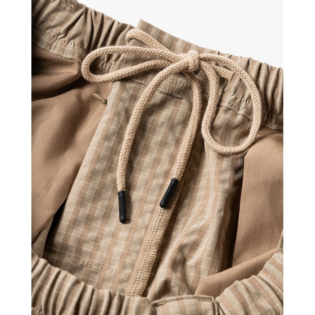 TIGHTBOOTH RIPPLE PLAID BALLOON PANTS