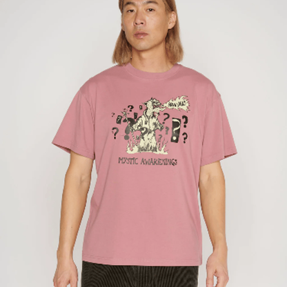 BRAIN DEAD MYSTIC AWAKENINGS T-SHIRT - ROSE TAUPE