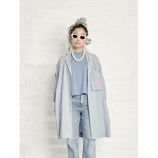 THOMAS MAGPIE Ramie coat