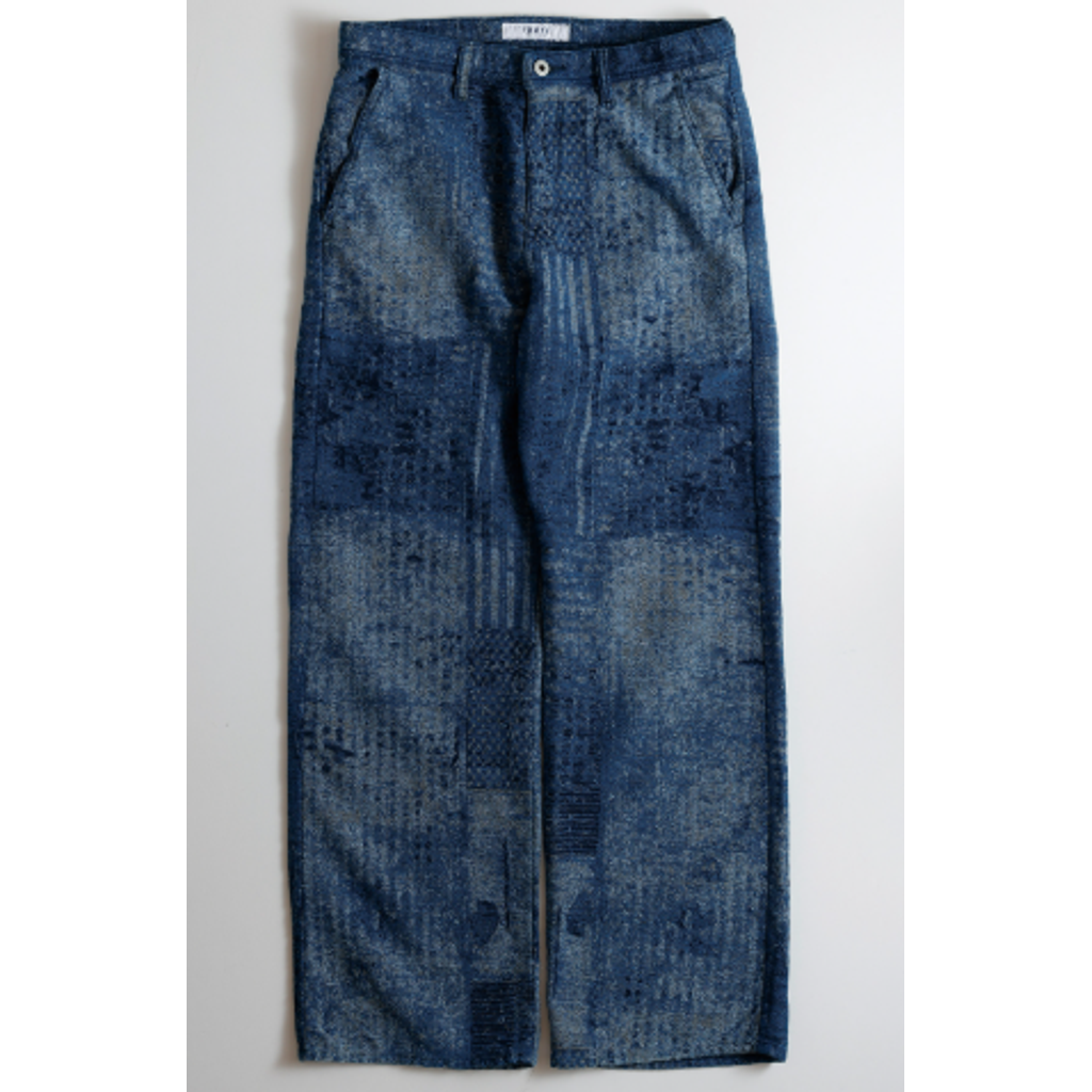 FDMTL BORO JAQUARD WIDE PANTS RINSE