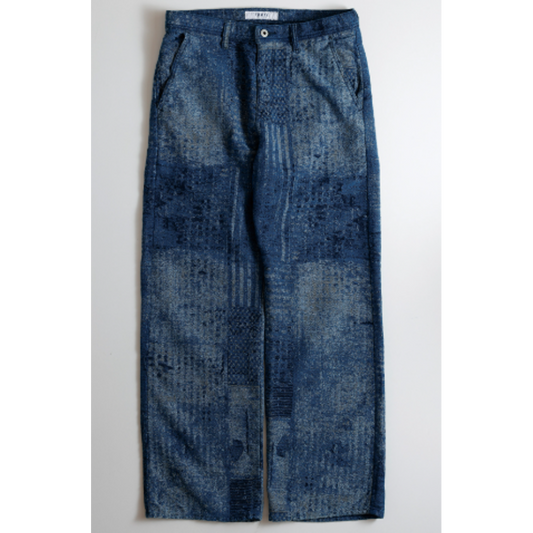 FDMTL BORO JAQUARD WIDE PANTS RINSE