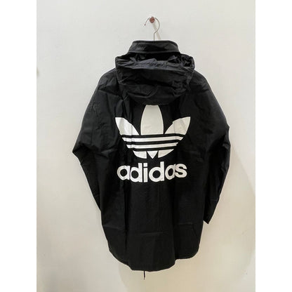adidas ビッグトレフォイル スタンドカラー ナイロンコート