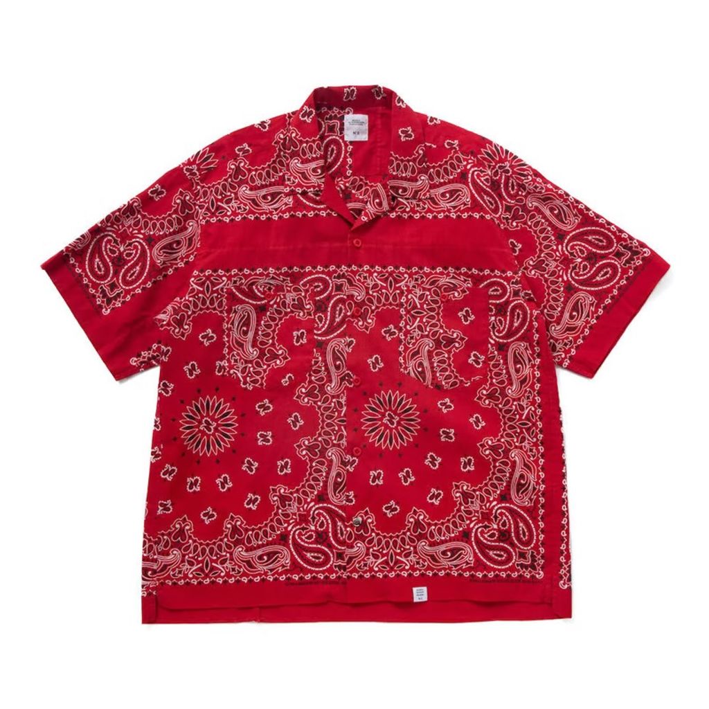 BEDWIN & THE HEARTBREAKERS S/S PATCH WORKED BANDANA SHIRT "MONK"