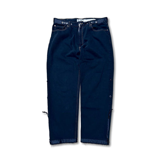 POLIQUANT THE DEFORMED ADJUSTABLE THRIFTING DENIM 550 [FIGURE DYEING]