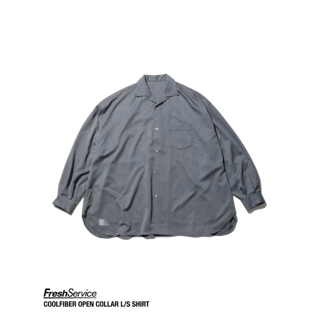 FreshService  "COOLFIBER OPEN COLLAR L/S SHIRT"