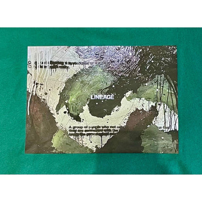 TSUTOMU MORIYA × LINEAGE CORE SP ABSTRACT HOODIE（GREEN）