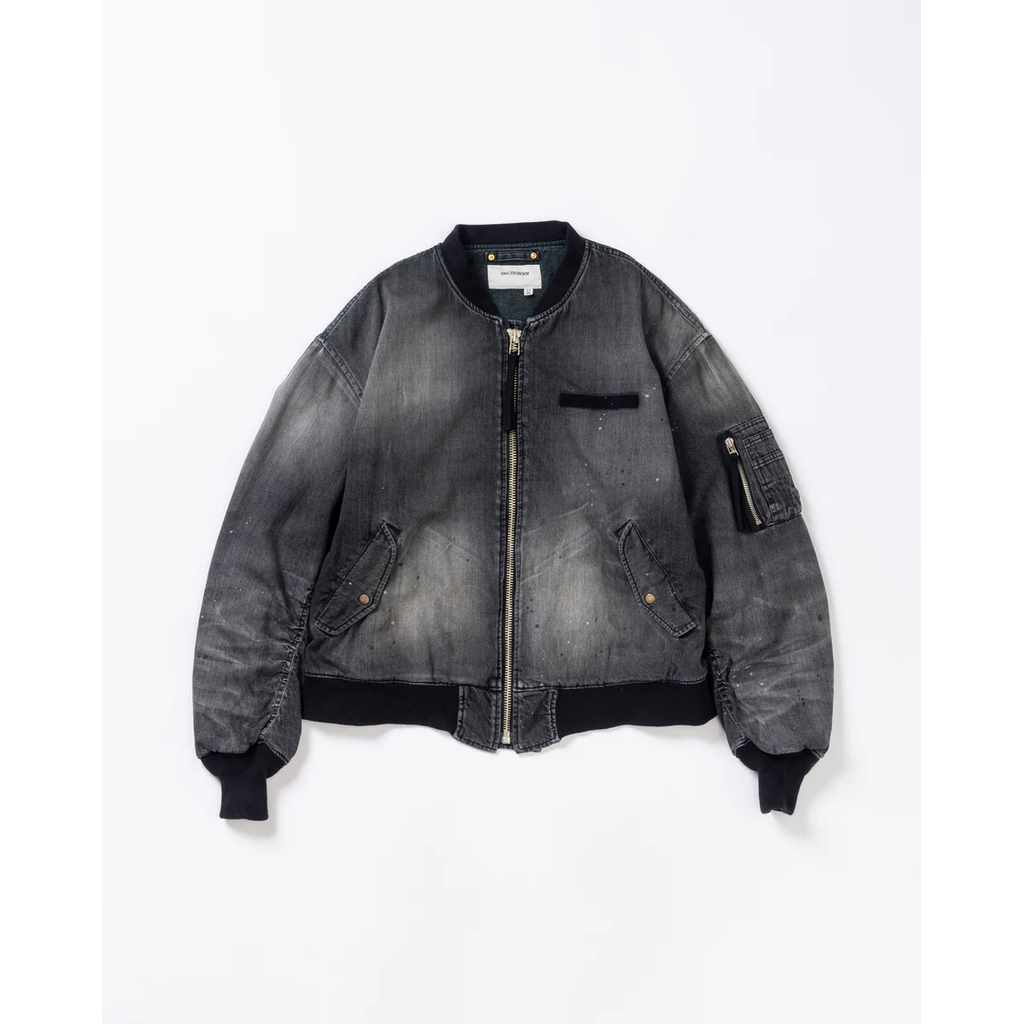 ANACHRONORM AN396-W AGING DUAL DENIM MA-1 BLACK (AGING)