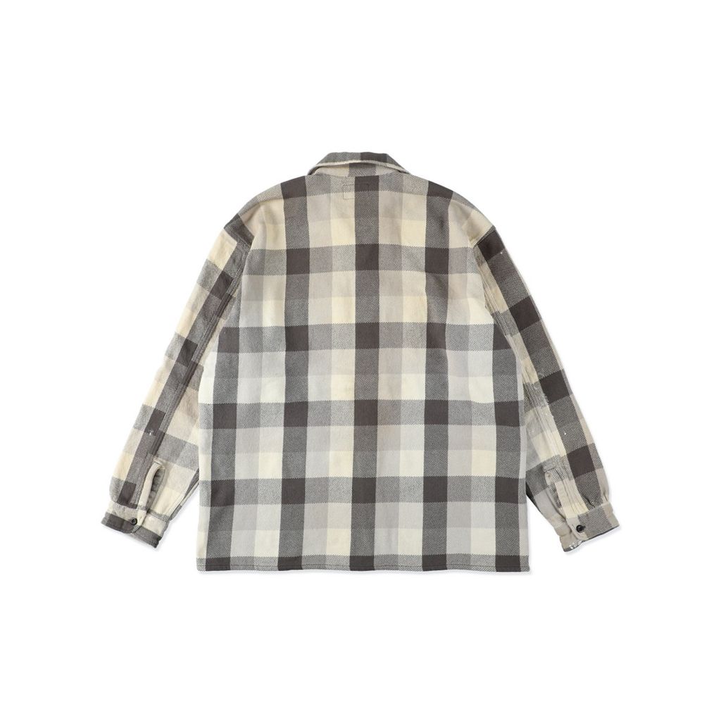 BOW WOW DAMAGED AND STAINED FLANNEL SHIRT