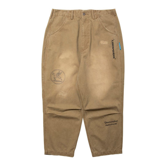Liberaiders HANDWRITING PRINT CHINO SARROUEL PANTS