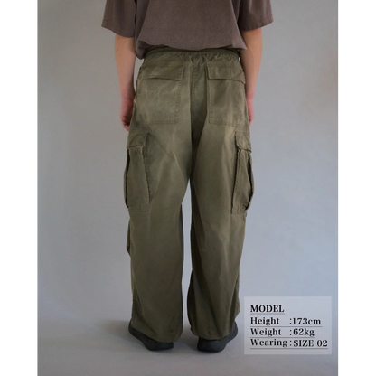 ANACHRONORM FADED CARGO EASY PANTS OLIVE