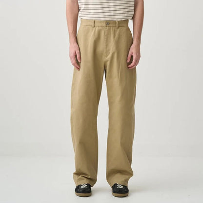 ORCIVAL OR-E0301MRD-R Men's Cotton Dry Twill Wide Curve Pants 26aw