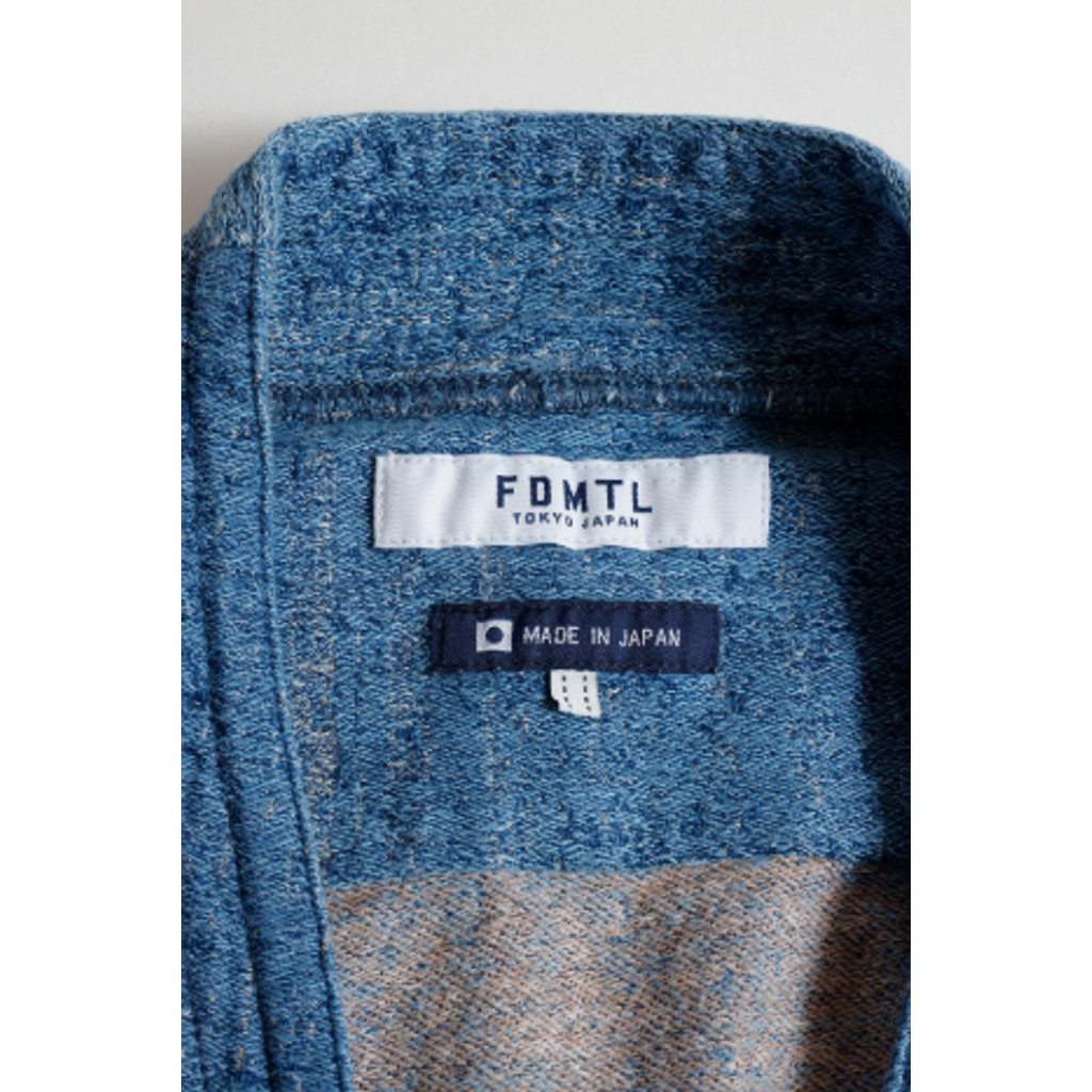FDMTL BORO JAQUARD HAORI SHIRT 3YR WASH