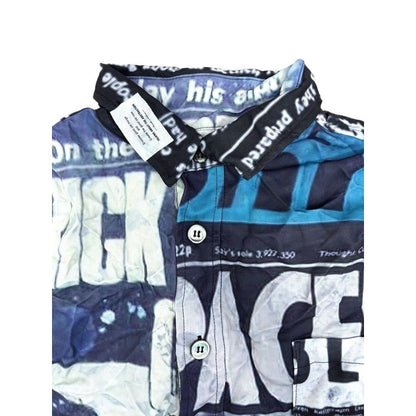 TALKING ABOUT THE ABSTRACTION NEWS PAPER SHIRTS 2627AW-SH-003