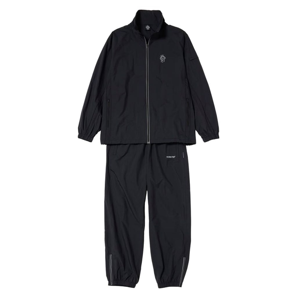 ALWAYTH / TRAINING JACKET ＆ PANTS SET / REFLECT PRINTED / BLACK