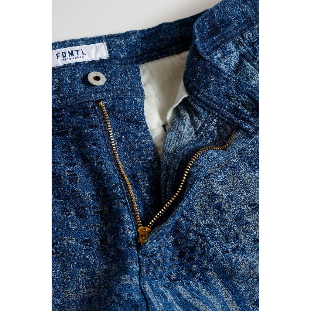 FDMTL BORO JAQUARD WIDE PANTS RINSE