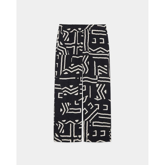 MARKA LINEN TROPICAL WIDE LEG EASY PANTS