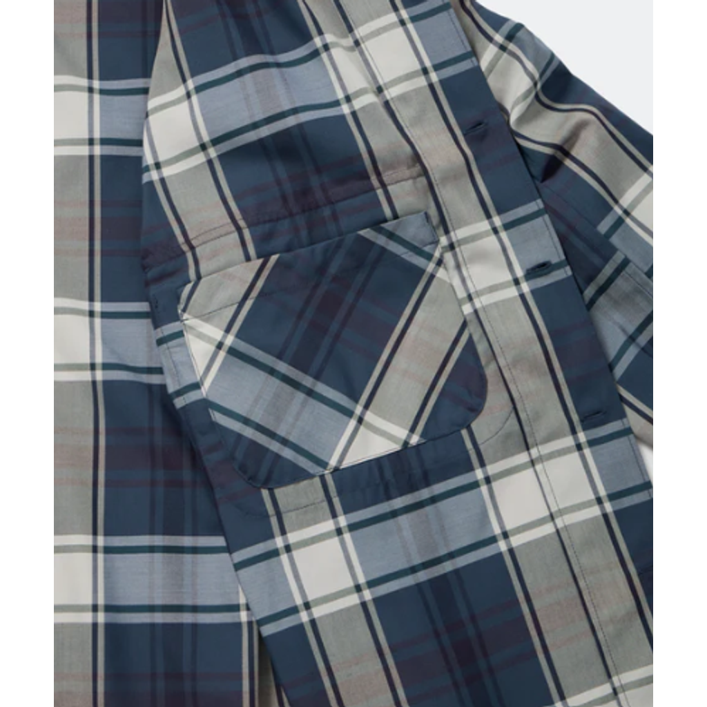 DAIWA PIER39 TECH SPORTS OPEN COLLAR SHIRT L/S BIG TARTAN BE-81026W