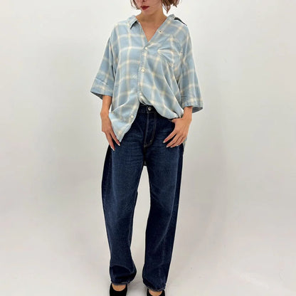REMI RELIEF RN30389055  レーヨンツイルオンブレS/Sシャツ 26ss