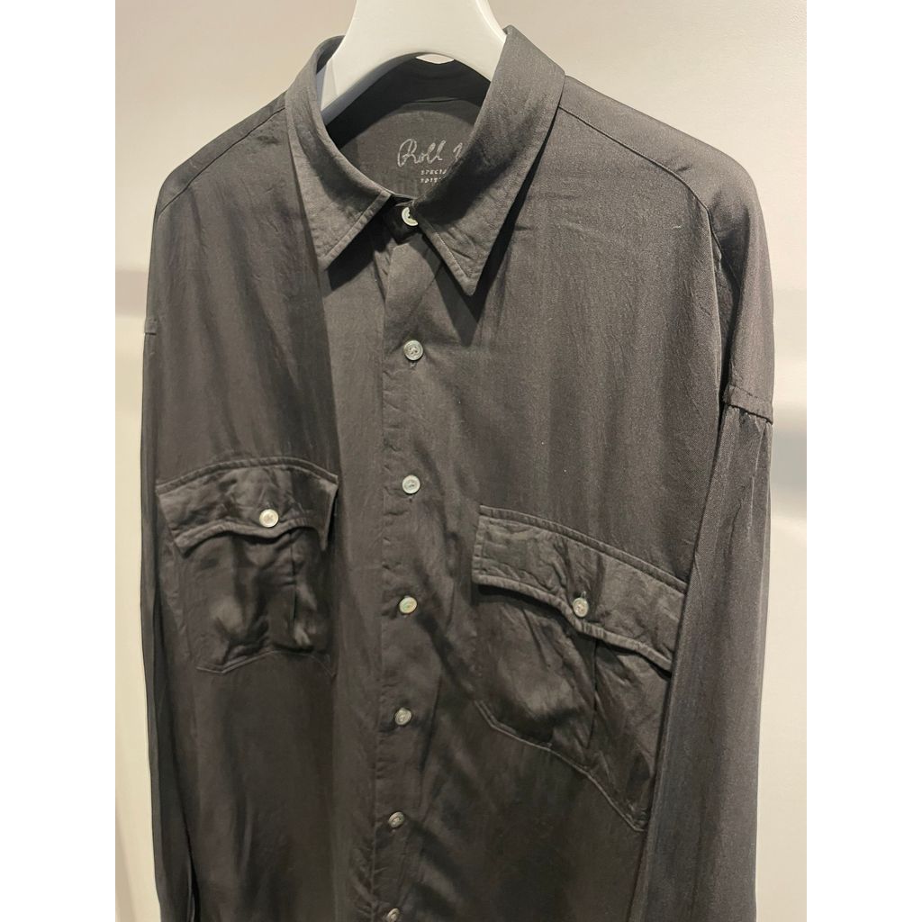 PORTER CLASSIC ROLL UP SOFT CUPRO SHIRT