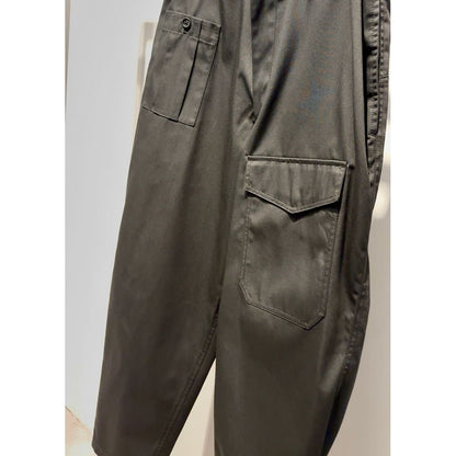 Y's for men T/C TWILL PANTS WITH SIDE SEAM TUCK（BLACK）