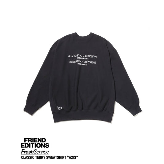 FreshSevice × FRIEND EDITIONS "CLASSIC TERRY SWEATSHIRT "AXIS"
