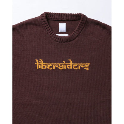 Liberaiders  WOVEN LOGO KNIT SWEATER 774012503