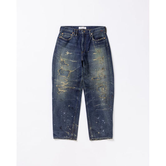 ANACHRONORM AN401 HARD REMAKED REGULAR TAPERED 5P PANTS INDIGO (REMAKE)