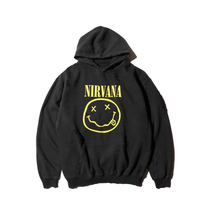 THRIFTY LOOK  WORN-OUT BAND HOODIE NIRVANA
