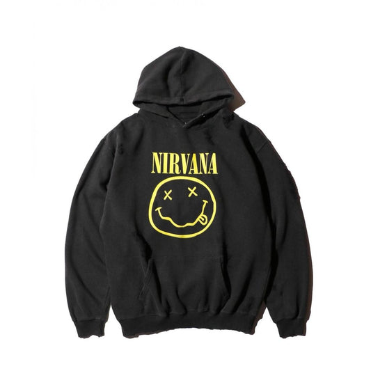 THRIFTY LOOK  WORN-OUT BAND HOODIE NIRVANA