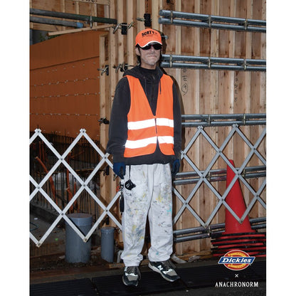 ANACHRONORM  ANDK003 DART PAINT DOUBLE KNEE PAINTER PANTS WHITE