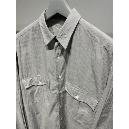PORTER CLASSIC ROLL UP STRIPE SHIRT