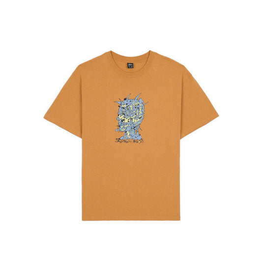 BRAIN DEAD  Scrambled Head T-shirt - Cumin