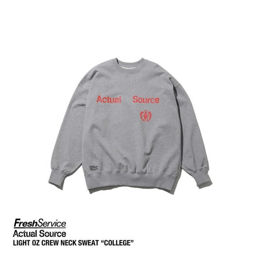 FreshService AS×S LIGHT OZ CREW NECK SWEAT "COLLEGE"