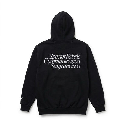 SPECTER FABRIC COMMUNICATION Sanfrancisco HOODIE Black